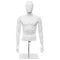 Giantex Male Mannequin Torso Adjustable Height Detachable Arms Dress Form Display w/Metal Stand, Bright White
