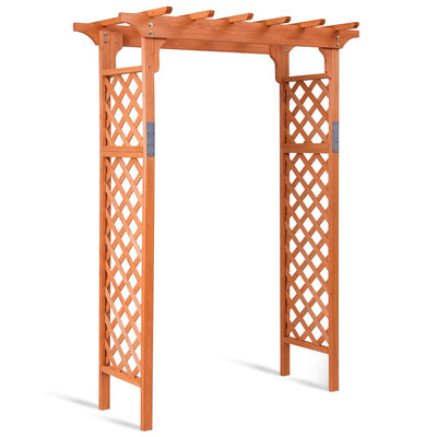 Giantex 88inch Wood Garden Arbor 