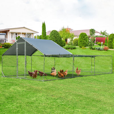 Giantex 20ft Large Metal Chicken Coop 
