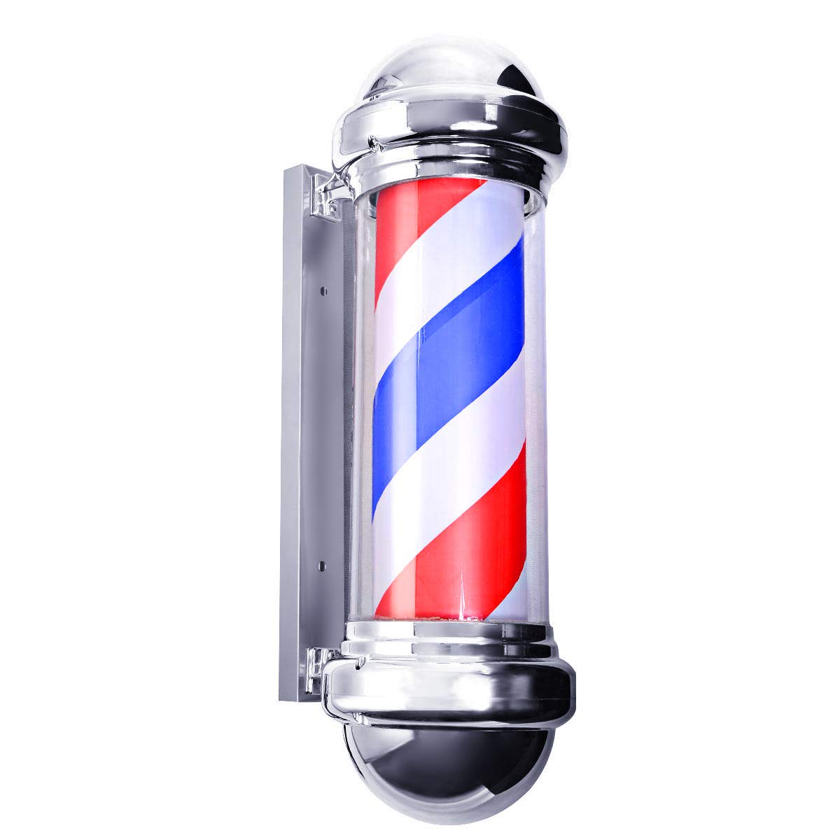 Giantex 30" Barber Pole LED Light, Hair Salon Barber Shop Open Sign 