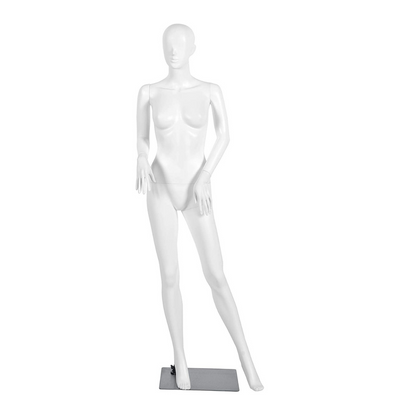 Female Mannequin Dress Form Display Manikin Torso 5.8 FT, White 