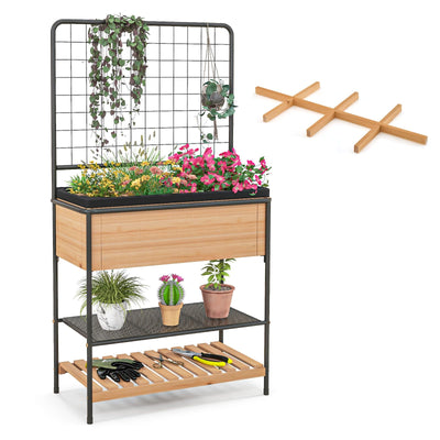 Giantex Raised Garden Bed with Trellis 