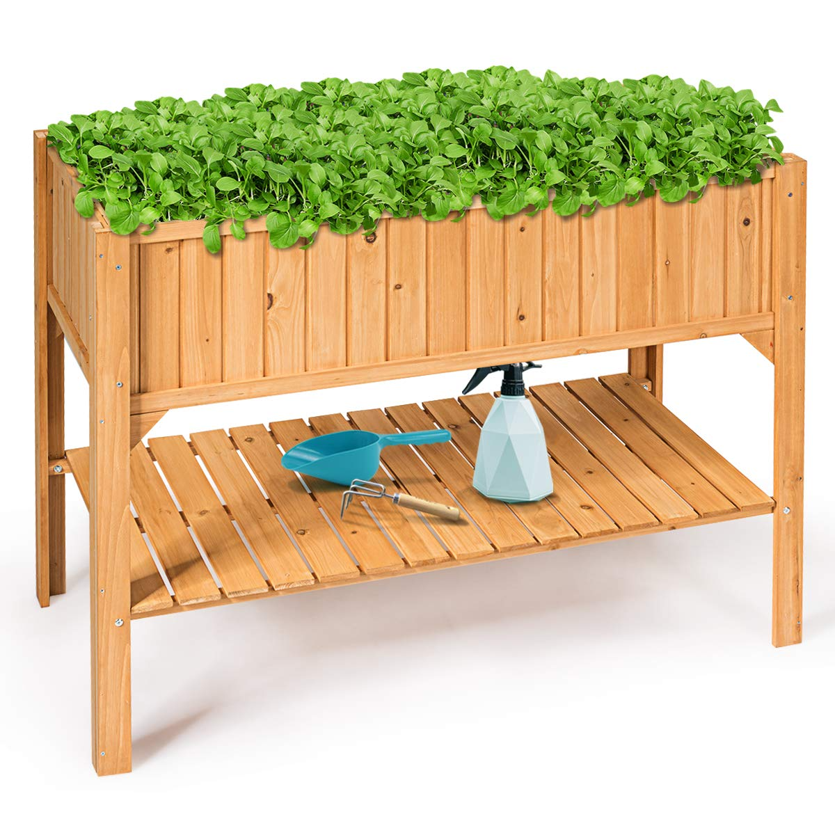 Raised Garden Planter Bed Box, 47" L x 22.5" W x 35.5" H 