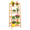 4-Tier Ladder Shelf Plant Stand | Bamboo Flower Pots Holder