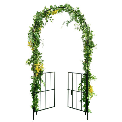Giantex Garden Arbor Trellis with Door 