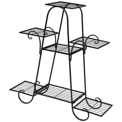 Giantex 7 Tiers Metal Plant Stand Flower Pots Holder 