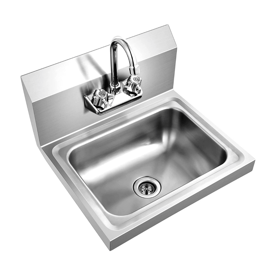 Giantex Stainless Steel Hand Washing Sink, 17" x 15" 
