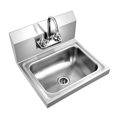 Giantex Stainless Steel Hand Washing Sink, 17" x 15" 