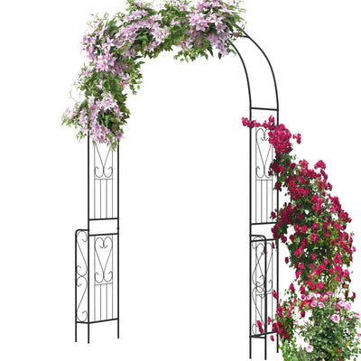 Giantex Garden Arch Trellis - 7.9 ft Metal Arbor Pergola 