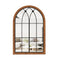 CHARMAID Arched Window Wall Mirror, 36''L x 24''W Farmhouse Accent Mirror