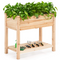 Outdoor Planter Box W/Shelf for Garden Patio Backyard