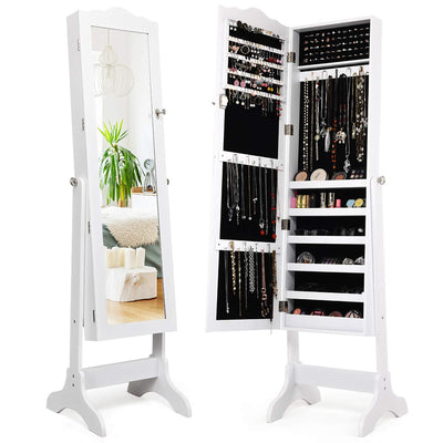 Giantex Jewelry Box Armoire with Mirror 