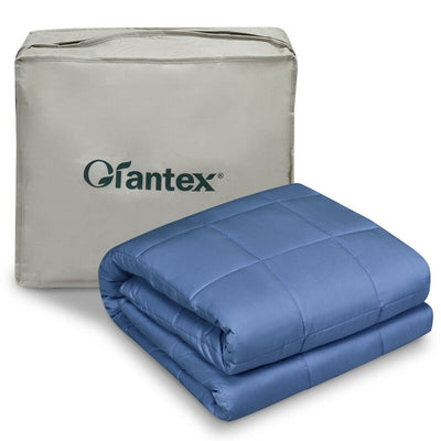 Cooling Weighted Blanket, Luxury Cooling Silk Sewed in Cotton, 41"x60" | 7lbs/10lbs 