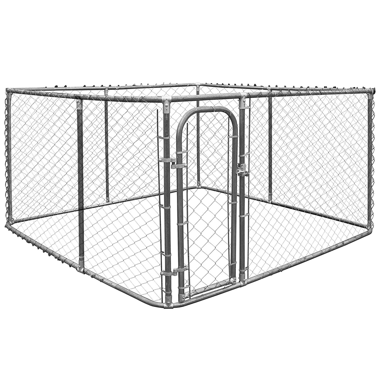 Giantex 7.5ft x 7.5ft Large Outdoor Dog Kennel, Pet Dog Run House 