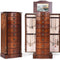 Large Jewelry Armoire Cabinet with 8 Drawers & 2 Swing Doors 16 Hooks Top Mirror Boxes
