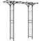 Giantex Garden Arch Trellis, Wedding Arbor for Ceremony Party, 79''W x 81''H, Metal Garden Arbor for Climbing Plants Rose