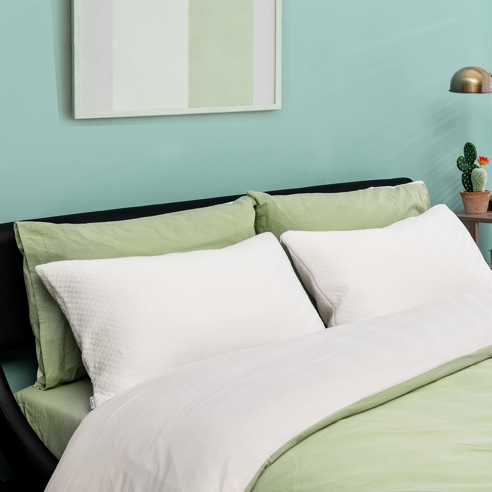 Giantex 2 Pack Shredded Memory Foam Pillows 