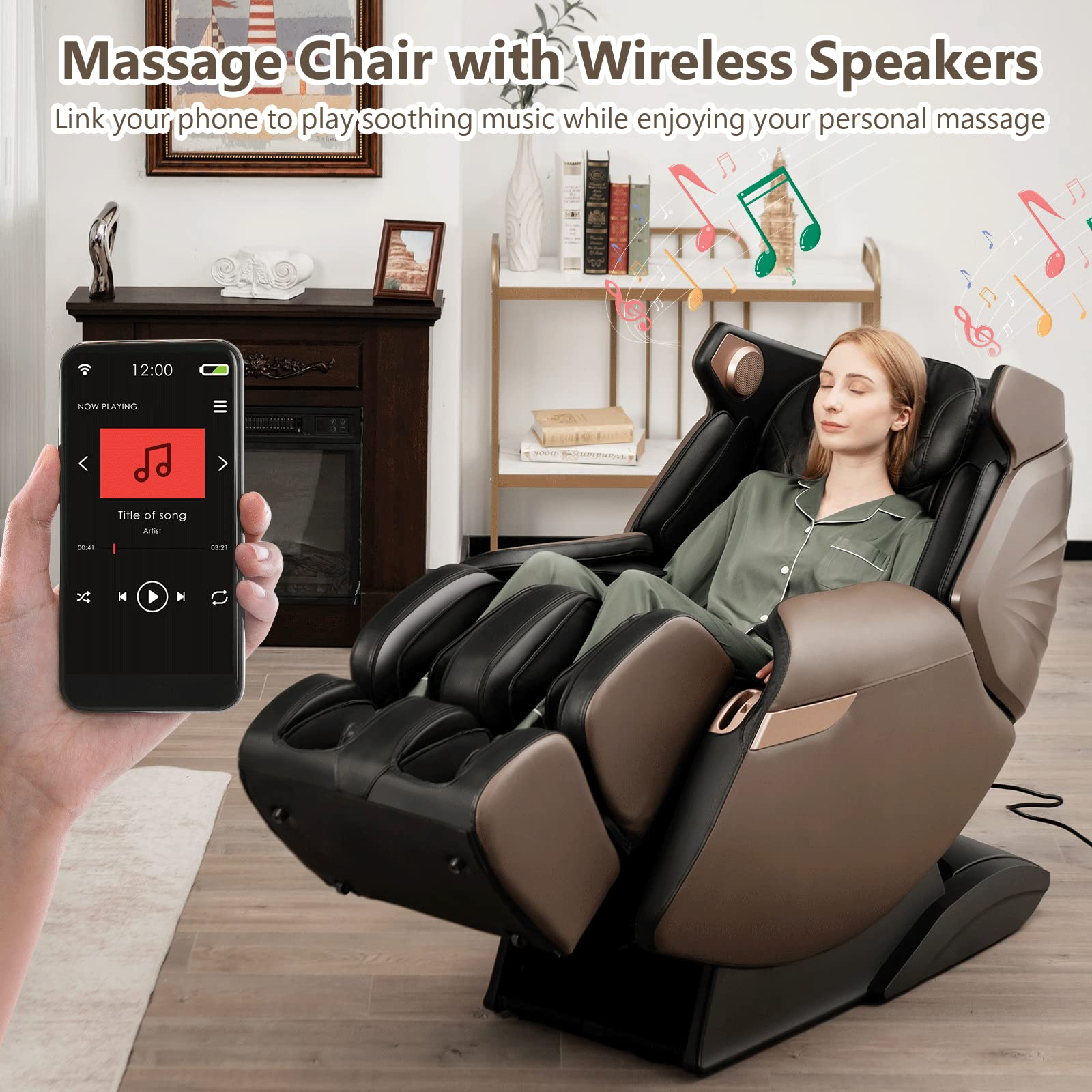 Giantex Massage Chair Full Body - 3D Electric Zero Gravity Shiatsu Massage Recliner Chair 