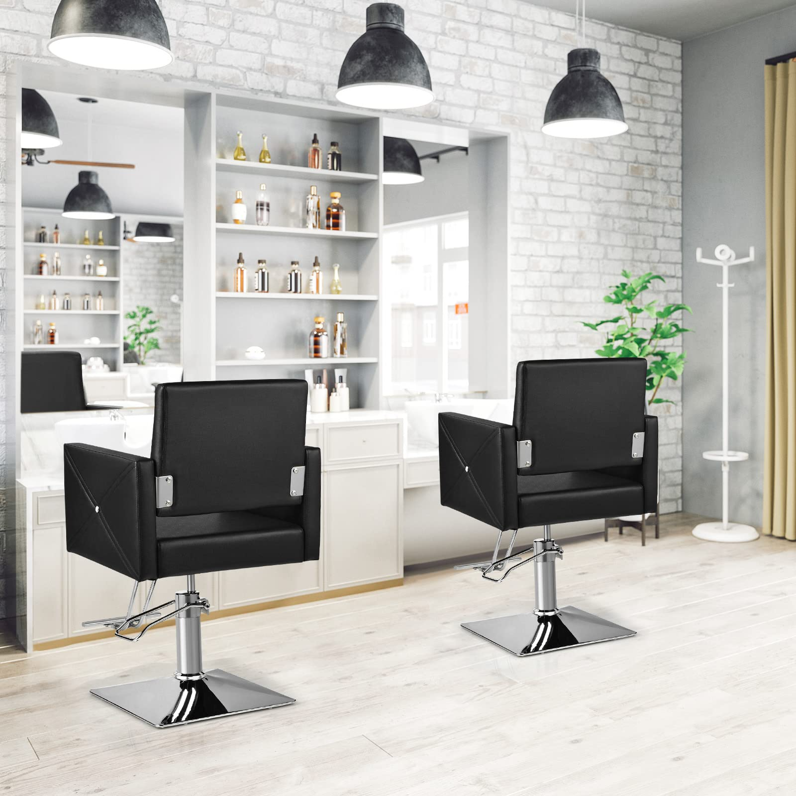 Makeup Hair Salon Chairs for Hair Stylist, Load up 330 LBS 