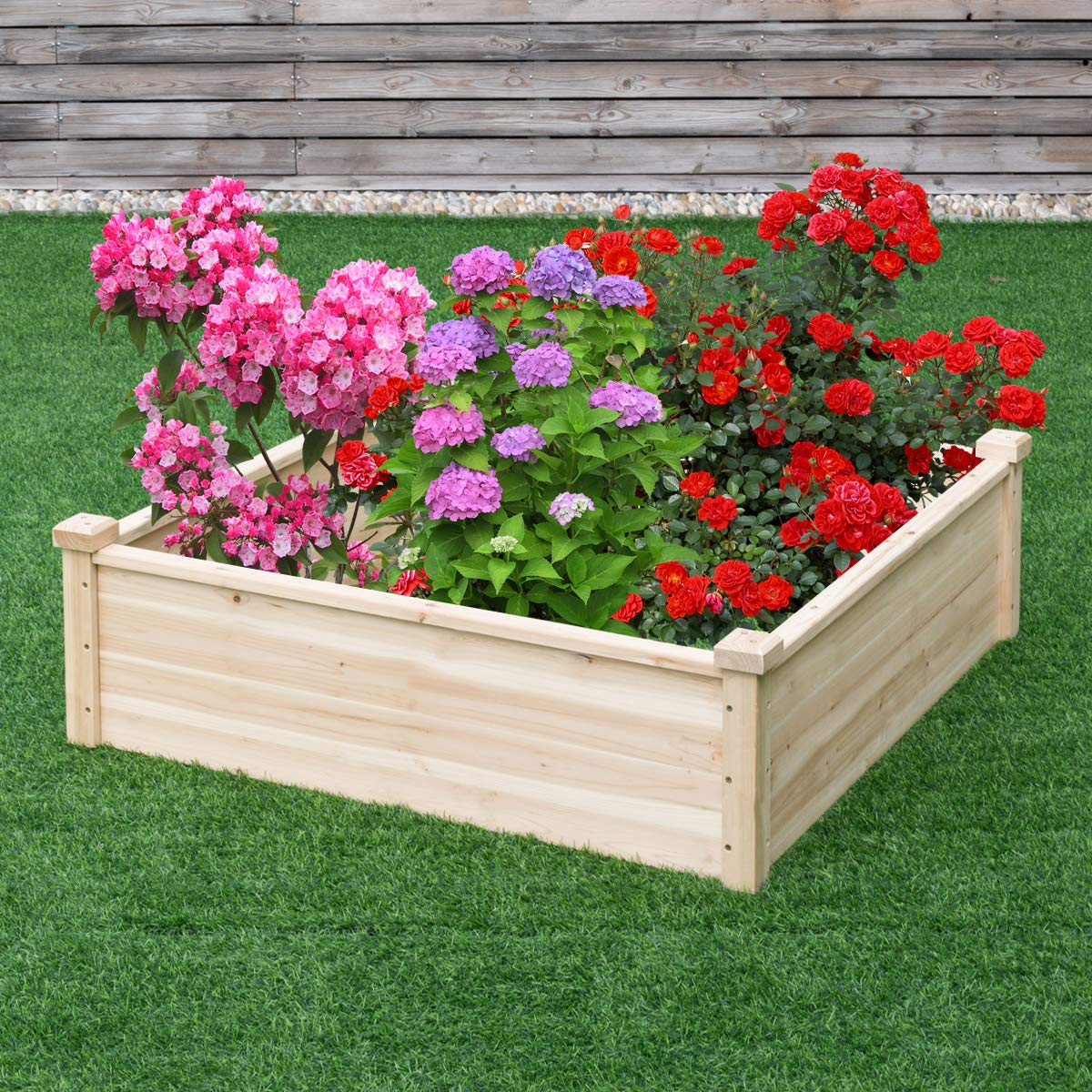 Giantex Raised Garden Bed, 40''Lx40''Wx12''H 