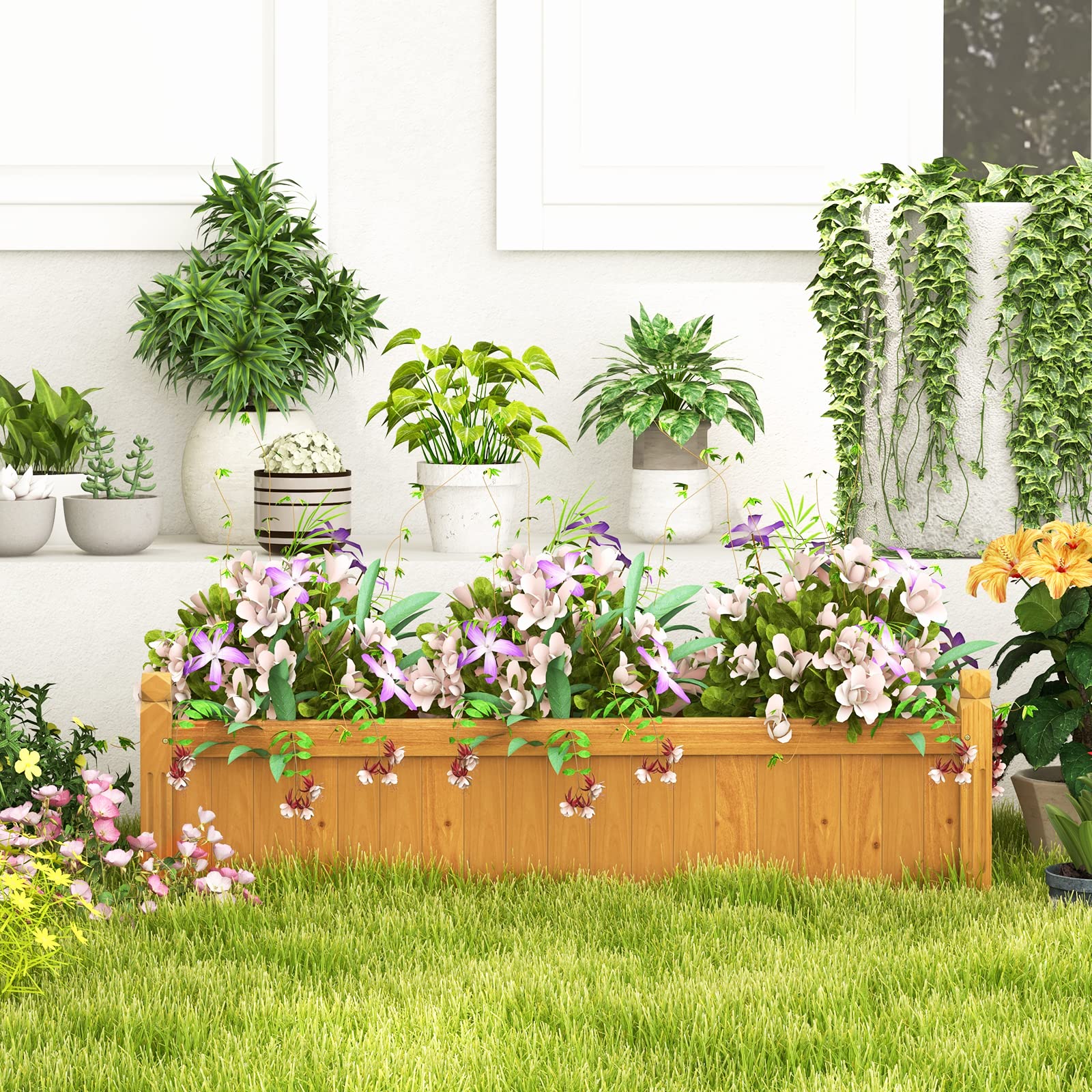 Giantex 2 Pcs Raised Garden Bed 