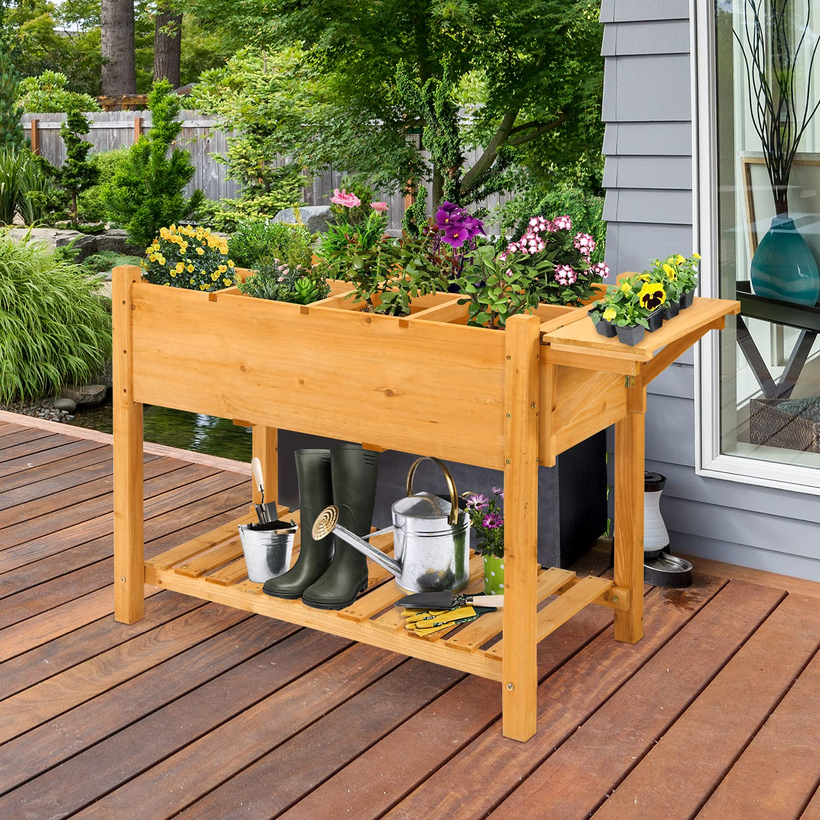 Elevated Raised Garden Box (47L x 21W x 31.5H) 