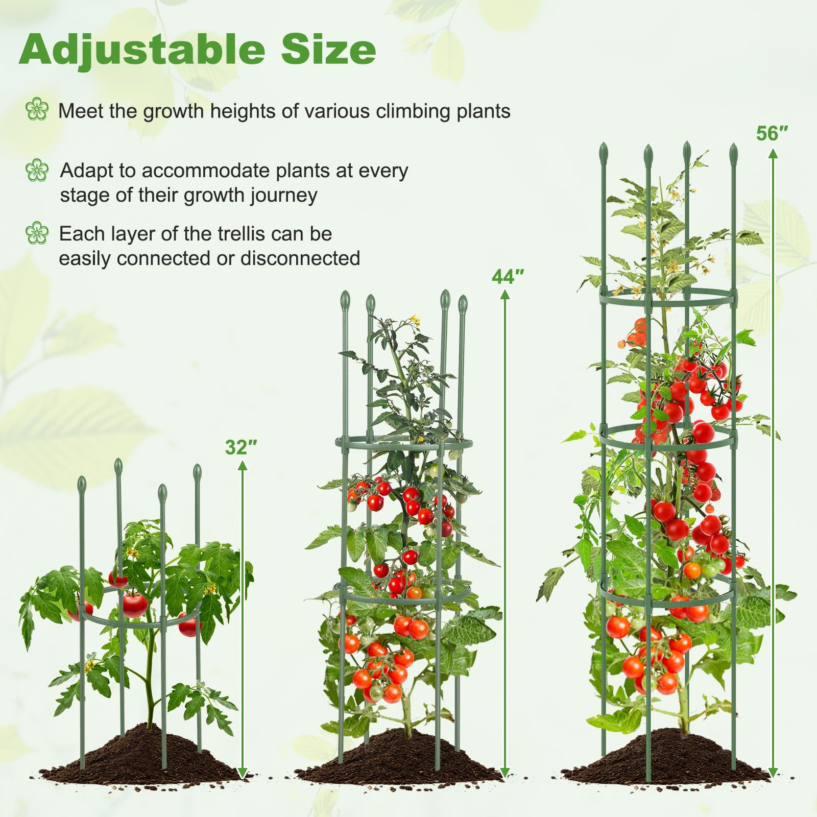 Giantex 2-Pack Tomato Cages 