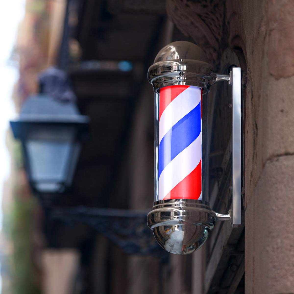 Giantex 30" Barber Pole LED Light, Hair Salon Barber Shop Open Sign 