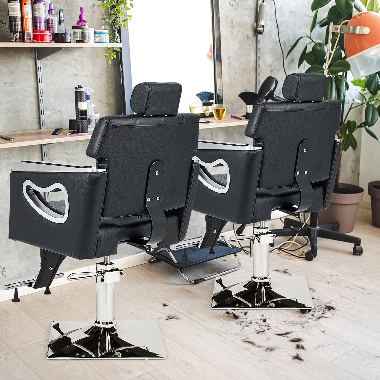 Giantex Barber Chair, Height Adjustable Heavy Duty Hydraulic Pump 