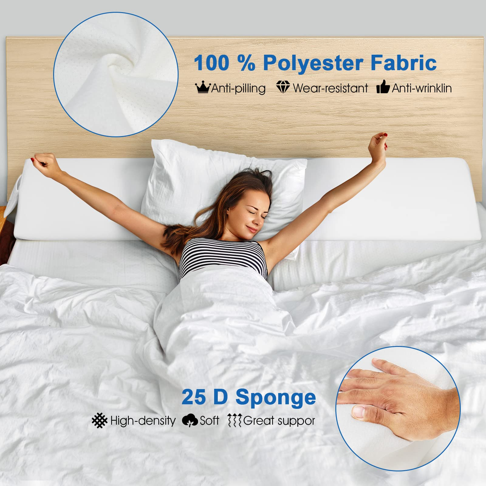 Giantex Bed Wedge Pillow Stopper 