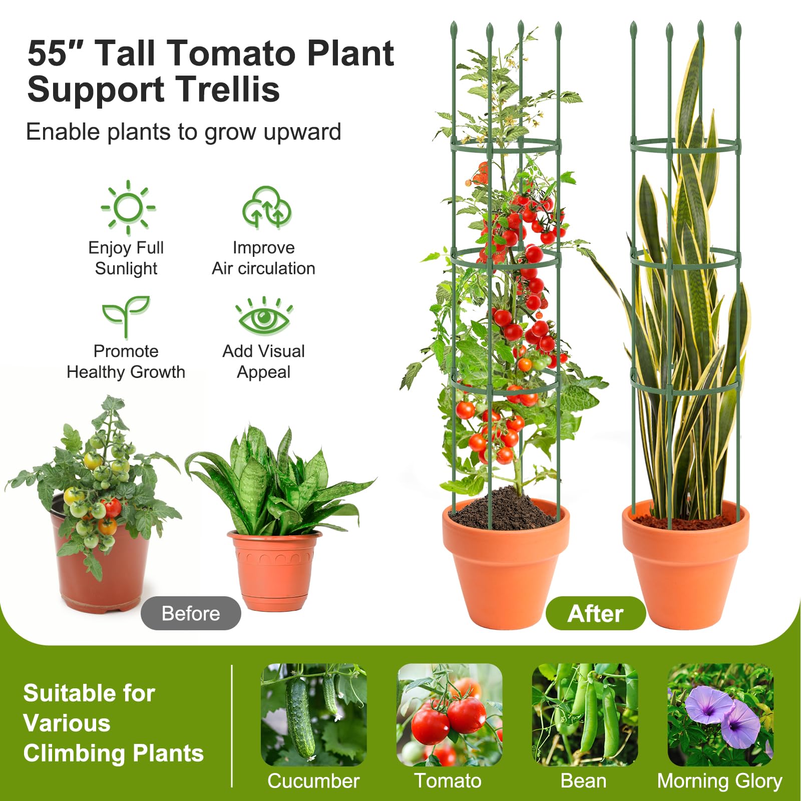 Giantex 2-Pack Tomato Cages 
