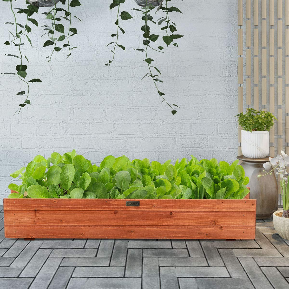 Raised Garden Bed Flower or Vegetable Planter (36" L X 7" W X 6" H) 