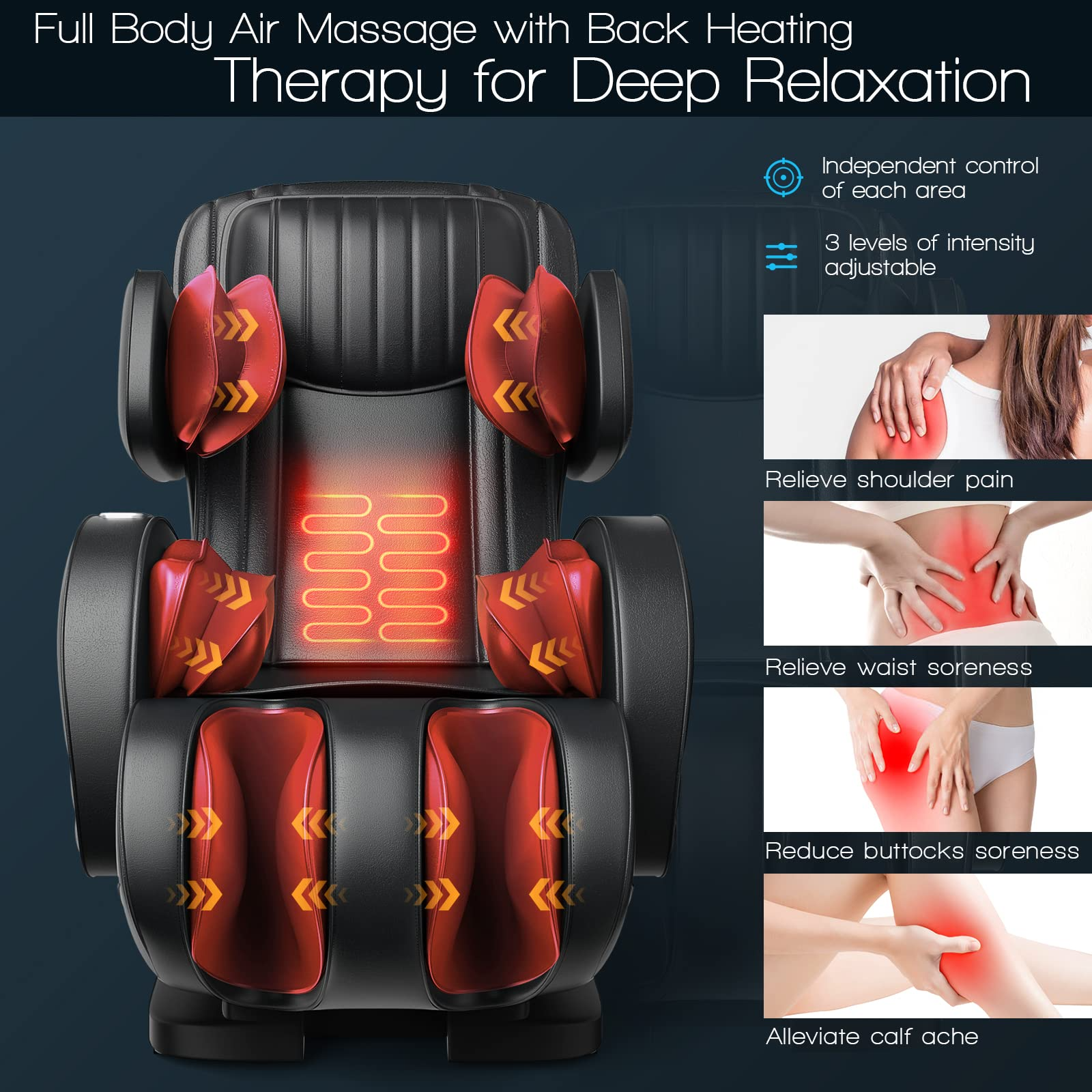 Giantex Full Body Massage Chair, Electric Shiatsu Recliner 