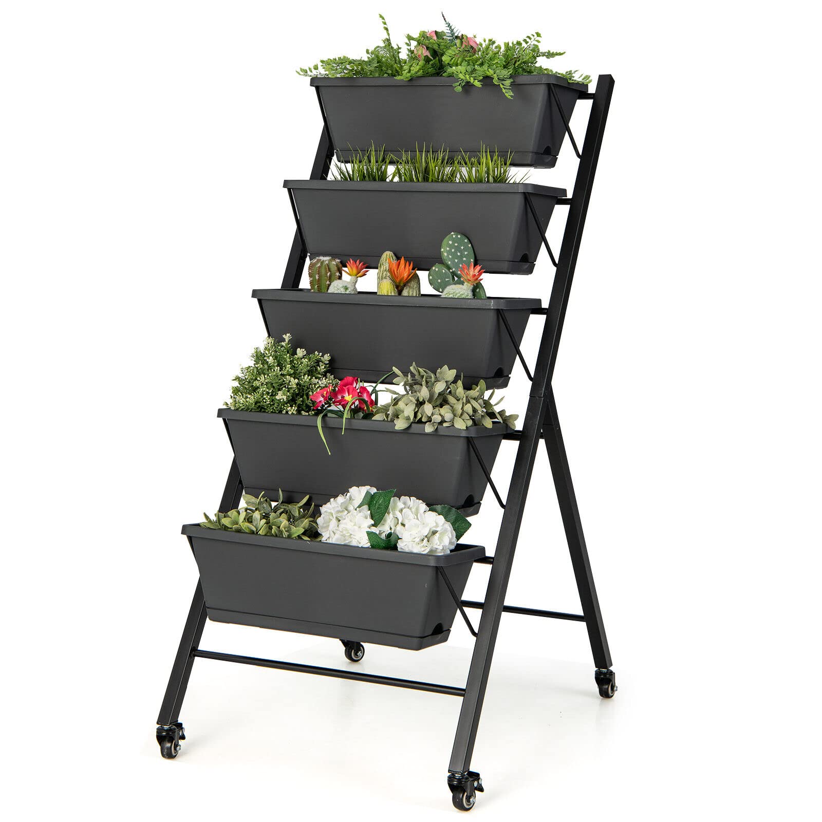 Giantex Vertical Raised Garden Bed on Wheels 