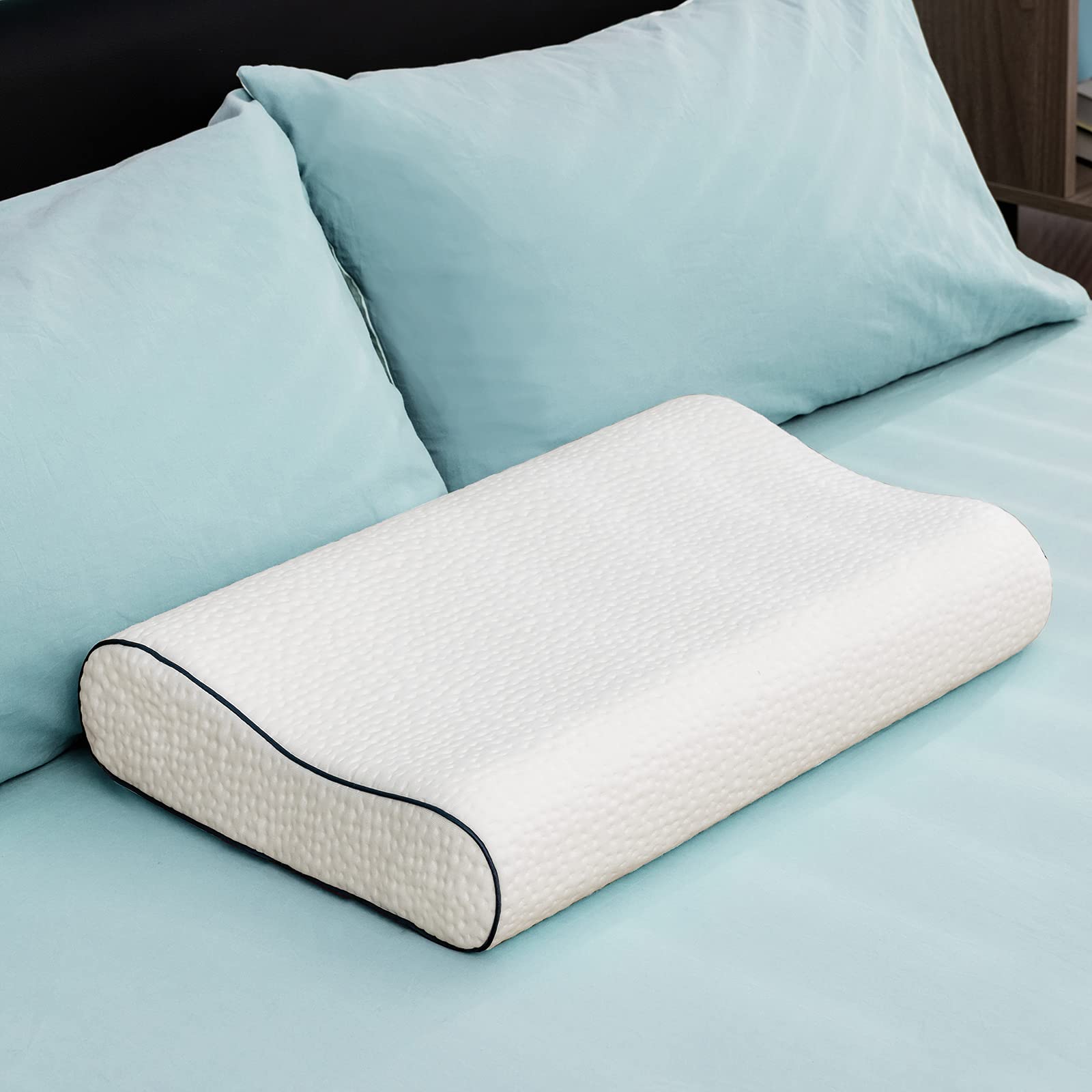 Giantex Memory Foam Pillow, Ergonomic Cervical Support Sleeping Pillow for Neck & Shoulder Relieve 