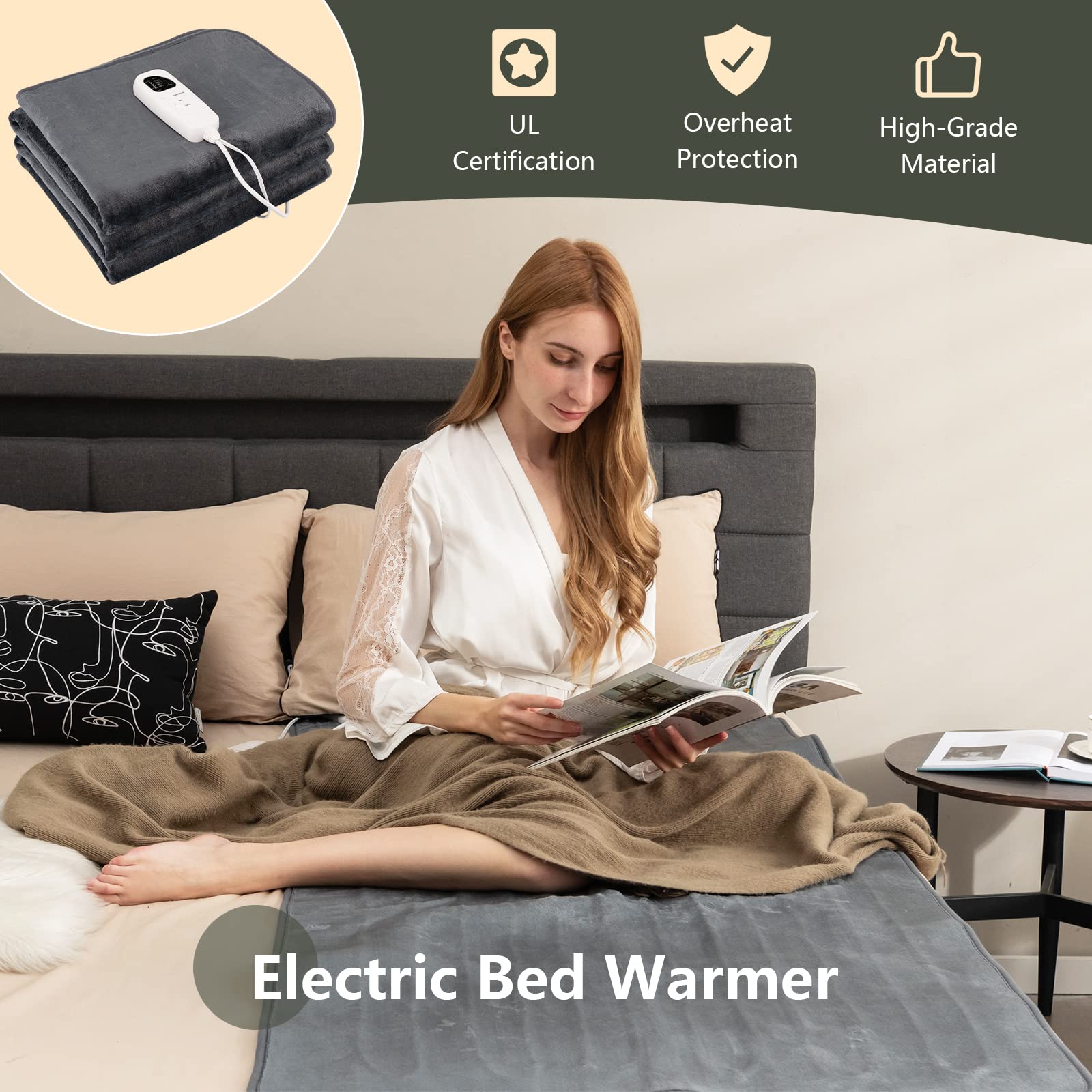 Giantex Heated Mattress Pad 