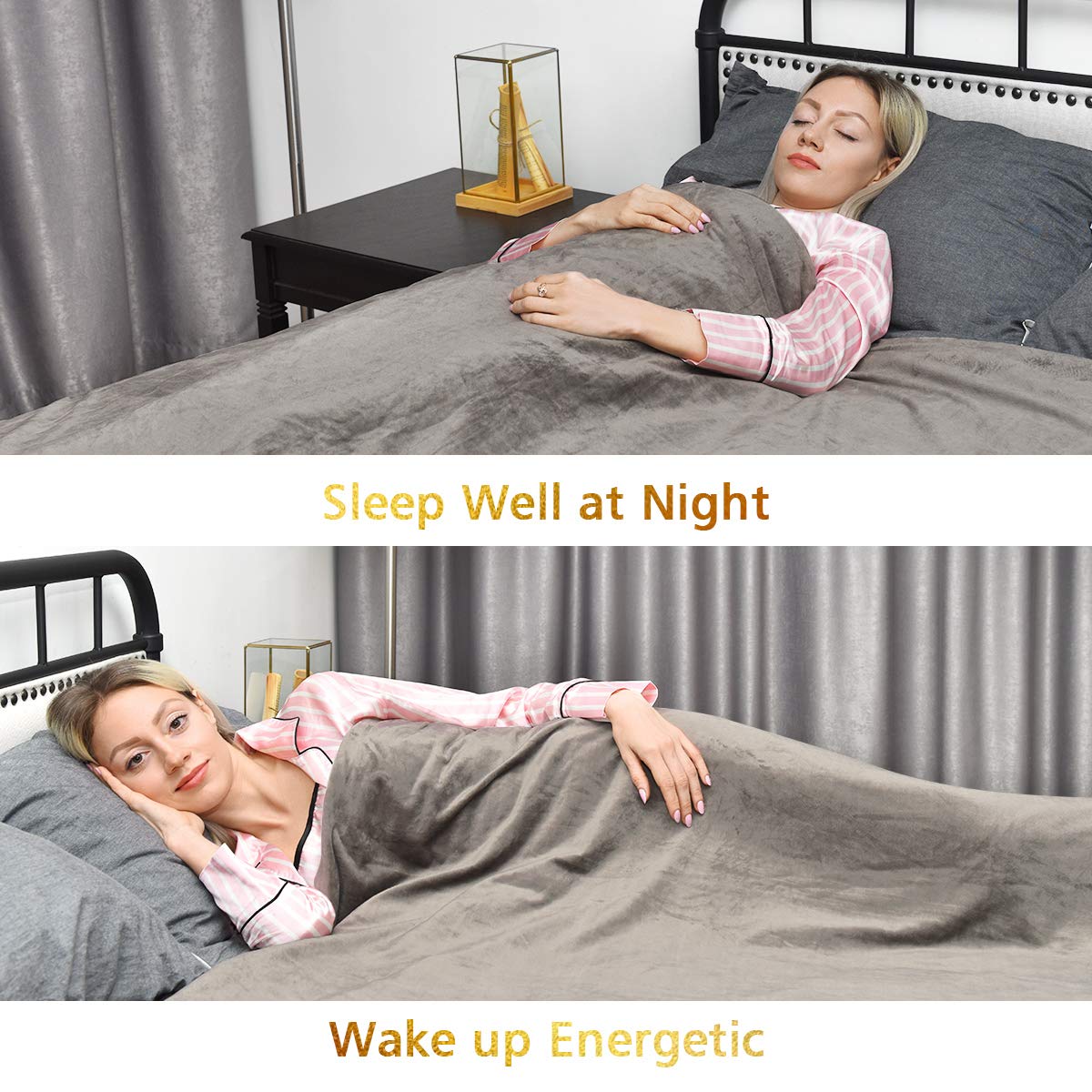 Premium Weighted Blanket, 20lbs |60'' x 80''| Queen Size 