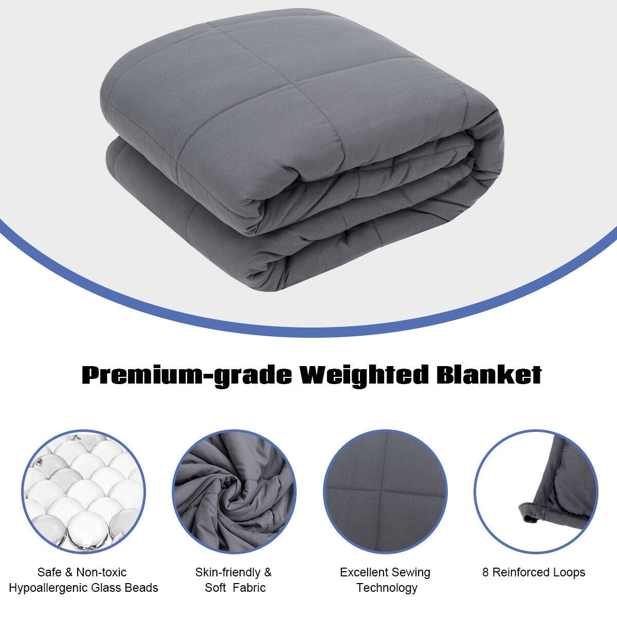 Weighted Blanket, Queen Size Heavy Blanket-60"x 80"