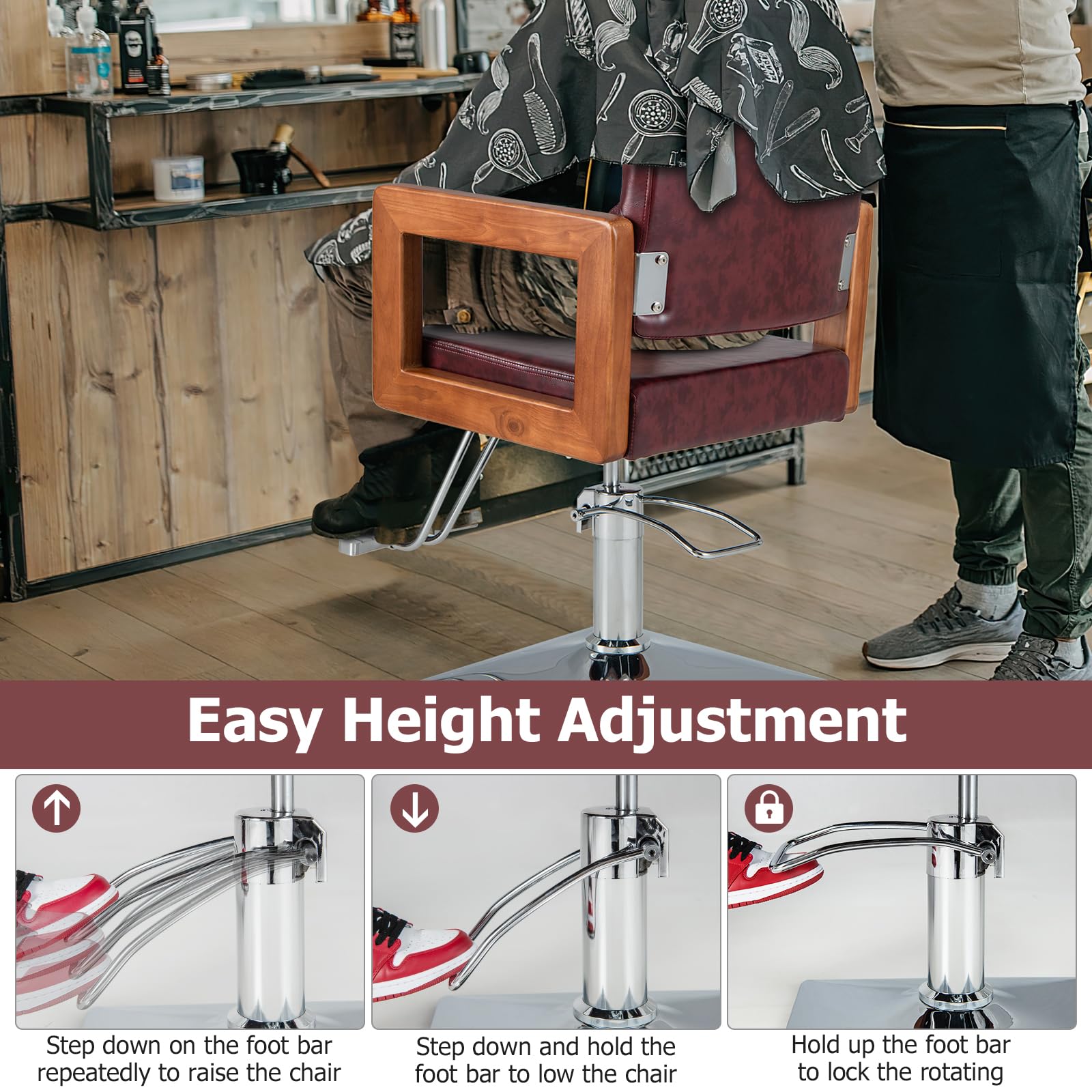 Giantex Barber Chair - Salon Chair for Hair Stylist 