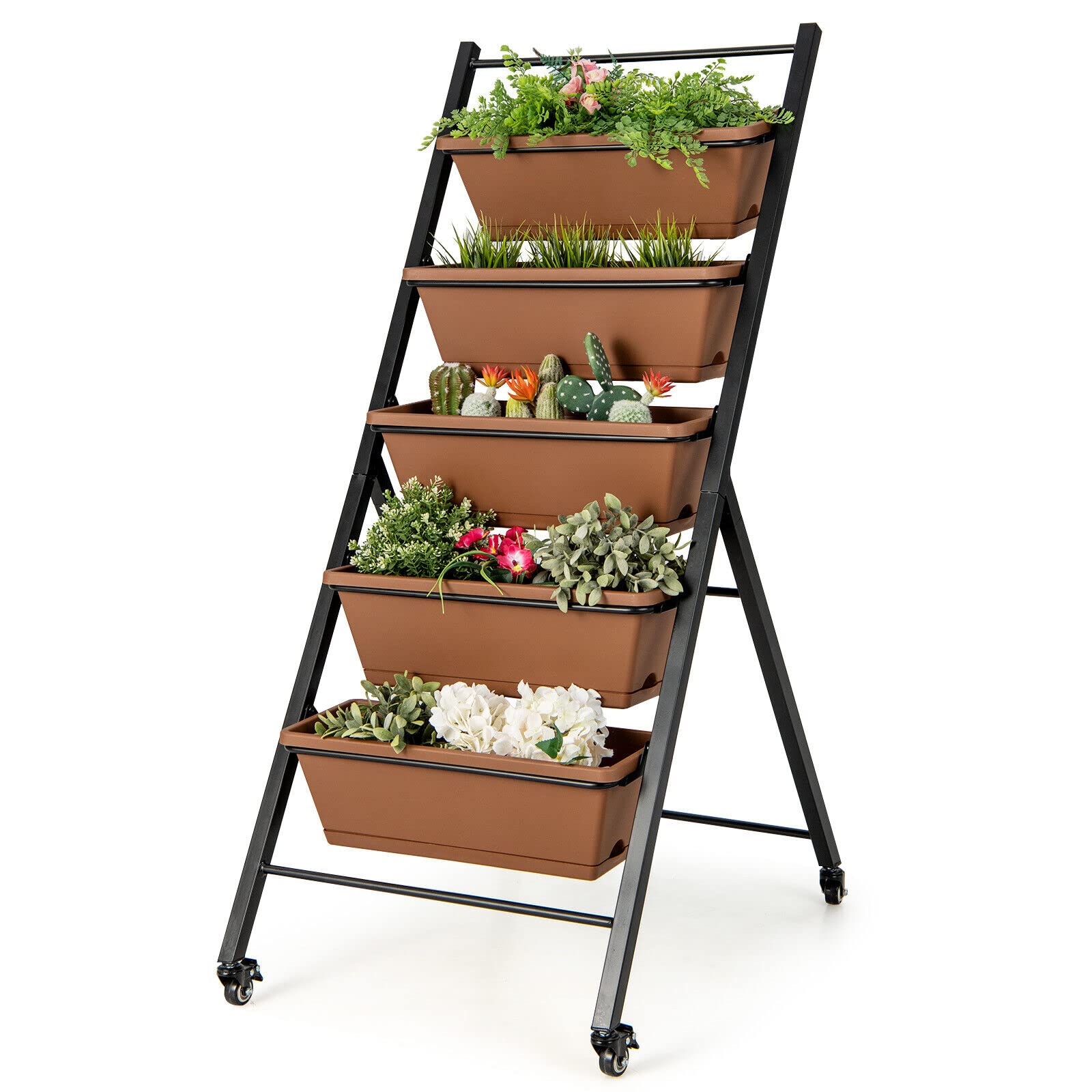 Giantex Vertical Planter Raised Bed on Wheels 