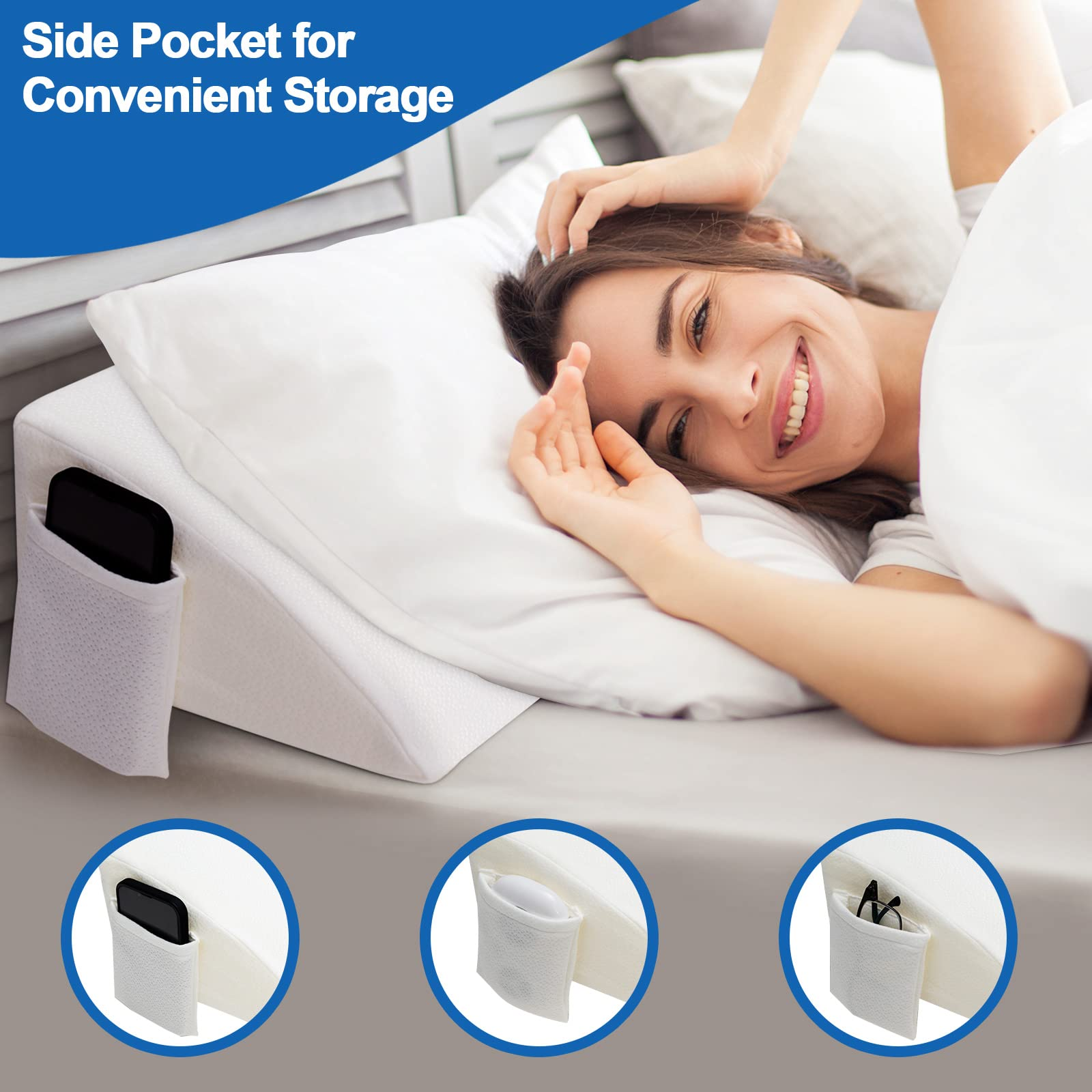 Giantex Bed Wedge Pillow Stopper 