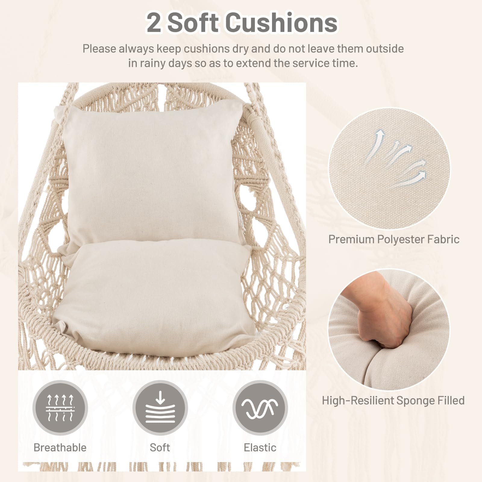 Giantex Macrame Swing Chair 