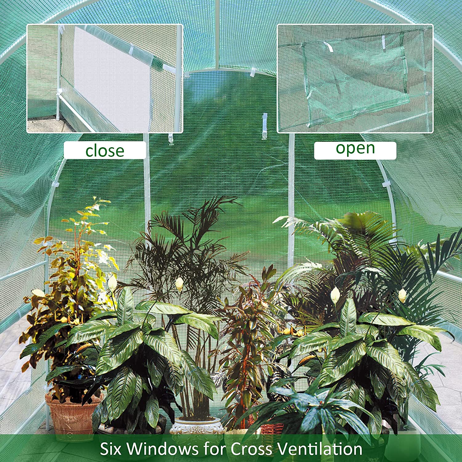 Portable Walk in Greenhouse Plant Grow Tents 