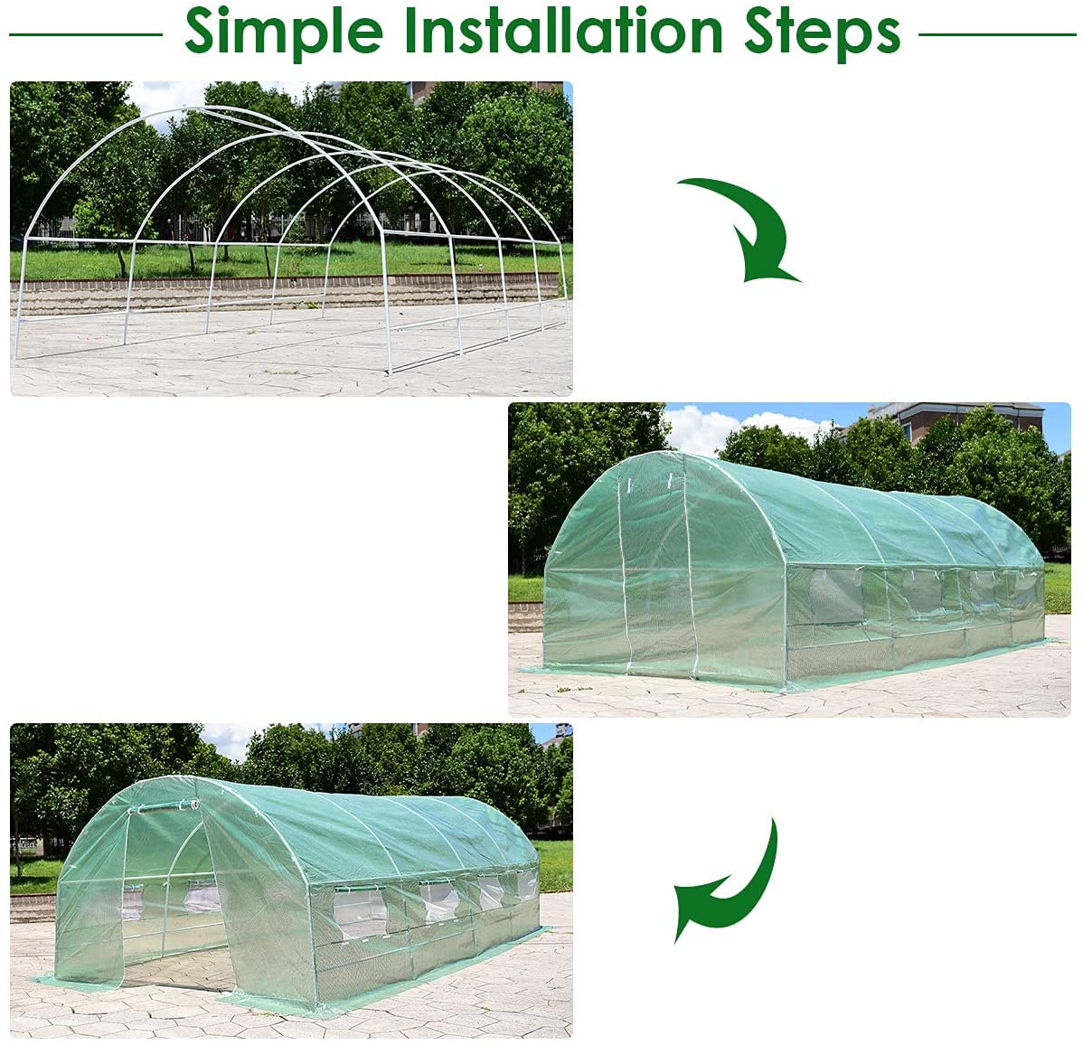 Portable Walk in Greenhouse Plant Grow Tents 