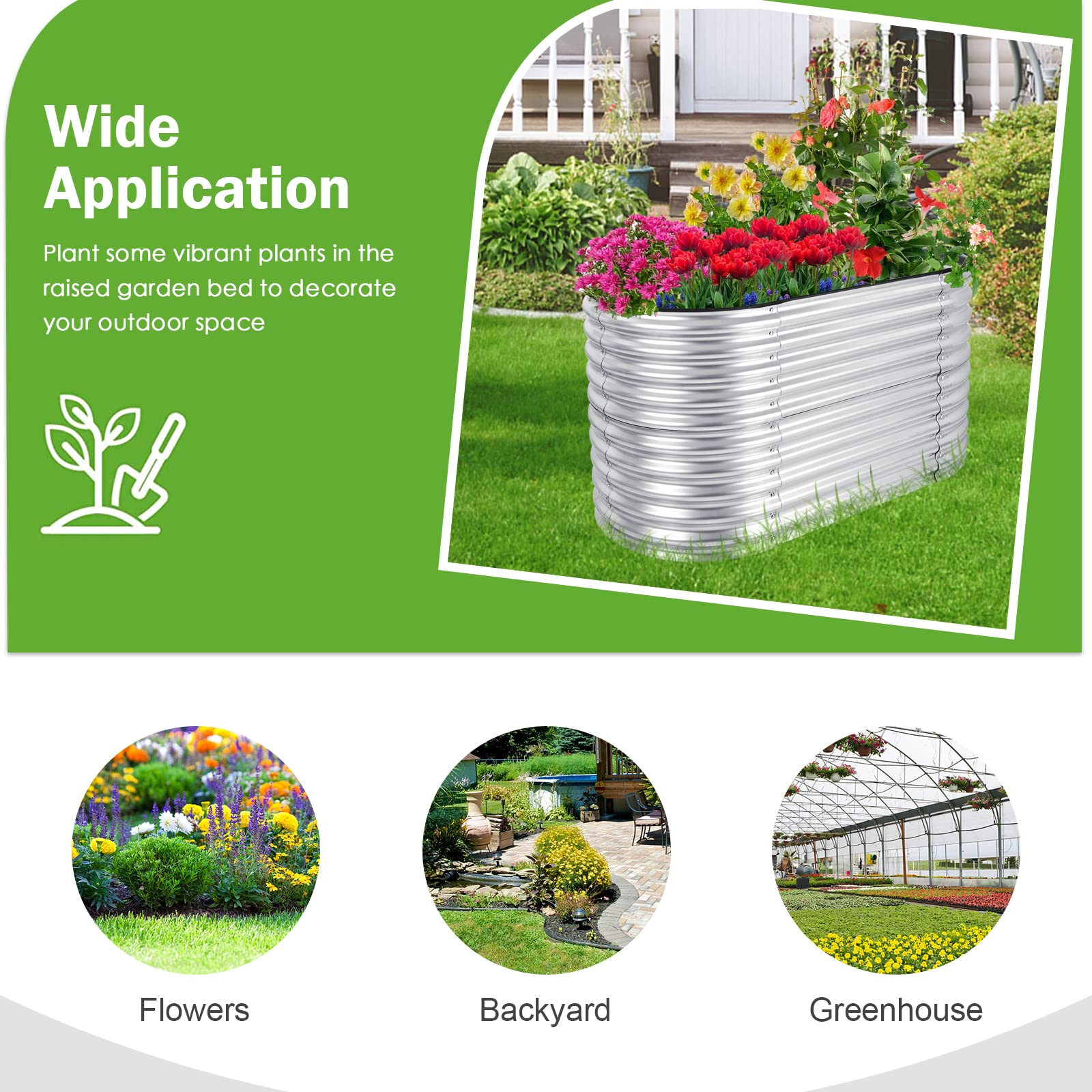 Giantex 62"x 32"x 32" Raised Garden Bed 