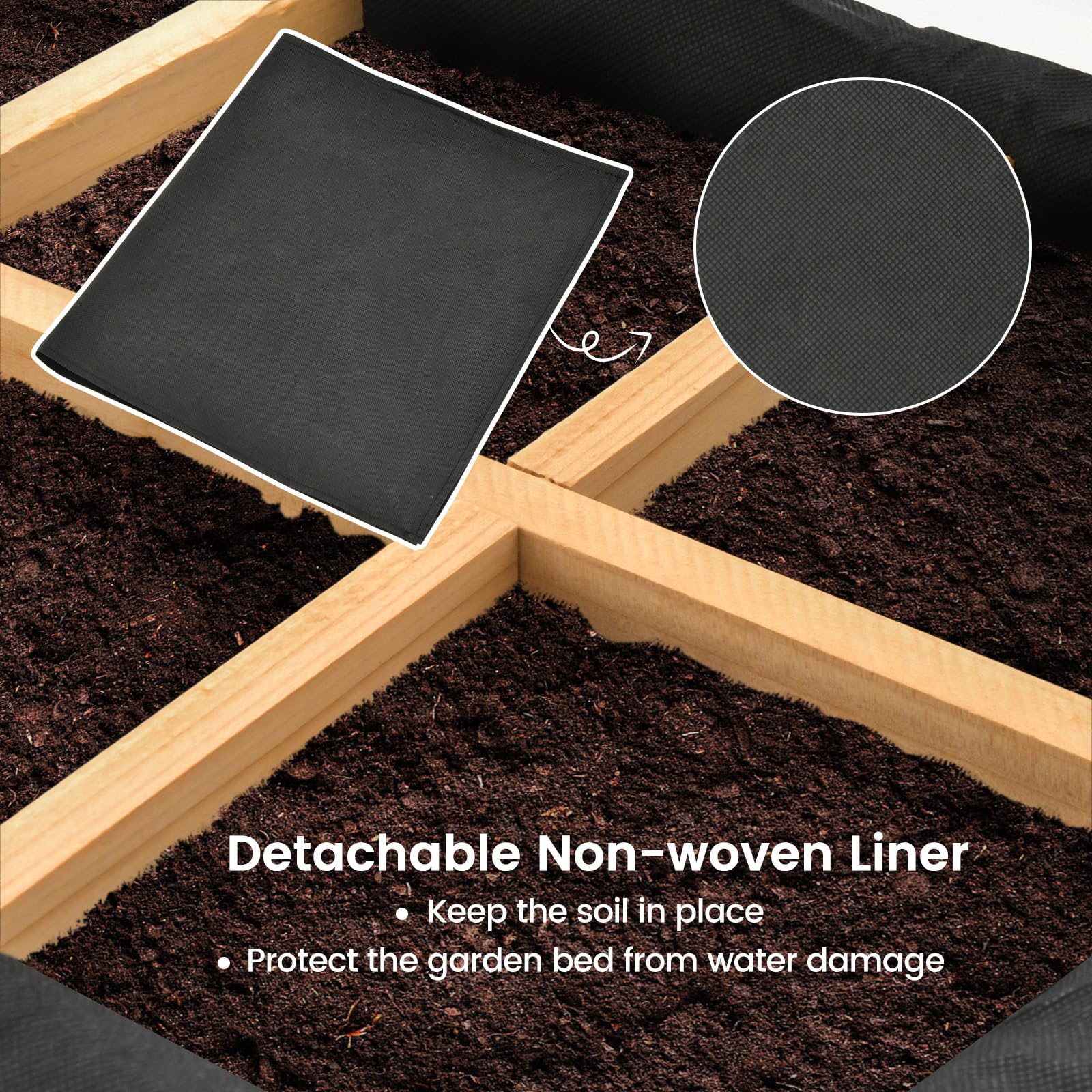 Giantex Raised Garden Bed with Trellis 