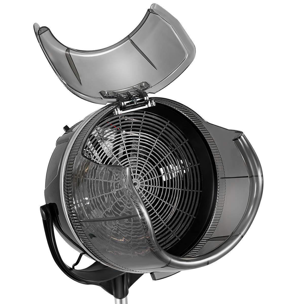 Giantex Adjustable Hood Floor Hair Bonnet DRYER Stand Up Rolling Base Salon Wheels 