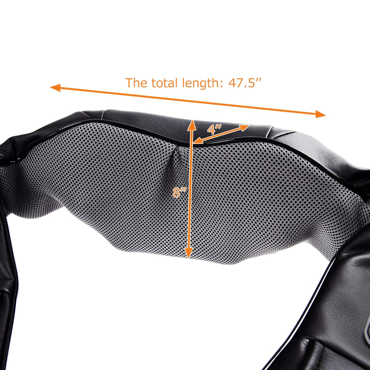 Giantex Shiatsu Neck Back Massager with Heat, Electric 3D Kneading Massage Pillow 