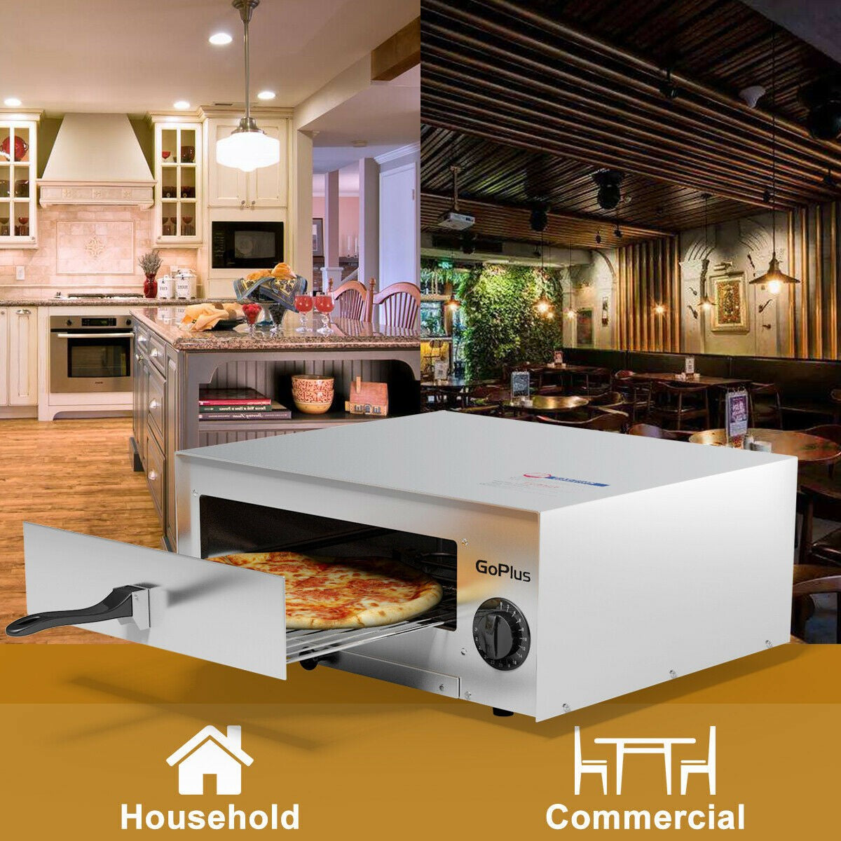 Giantex Pizza Bake Oven Kitchen Pizza Toaster 