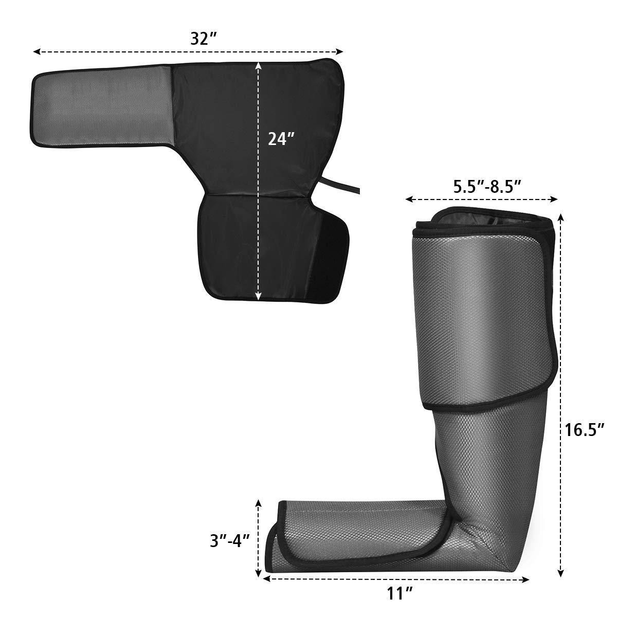 Giantex Foot Leg Massager, Foot and Calf Massage with Handheld Controller, 3 Modes 3 Intensities